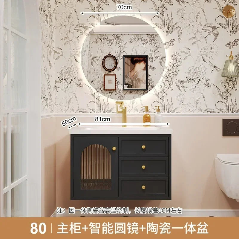 European Retro Washbasin Bathroom Vanity
