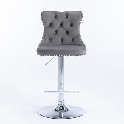 Swivel Velvet Bar Stools