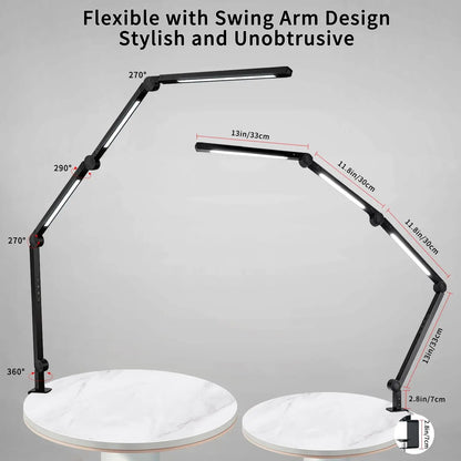 Flexible Desk Lamp with Clamp
