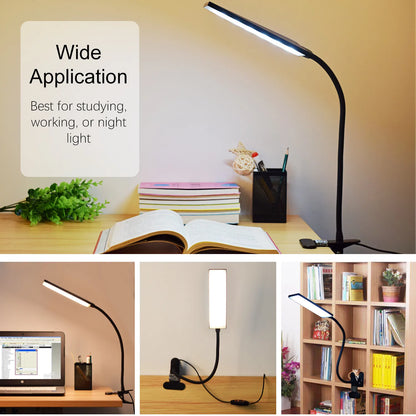 Clip on Desk Lamp with 3 Modes