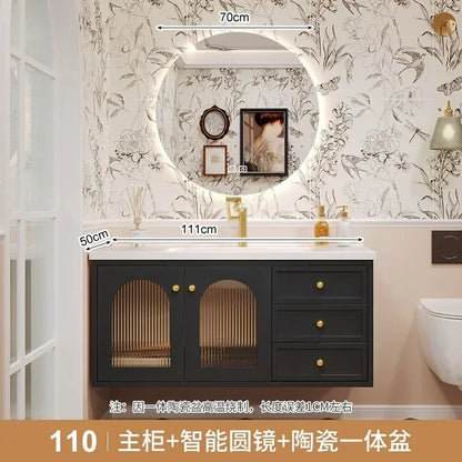 European Retro Washbasin Bathroom Vanity