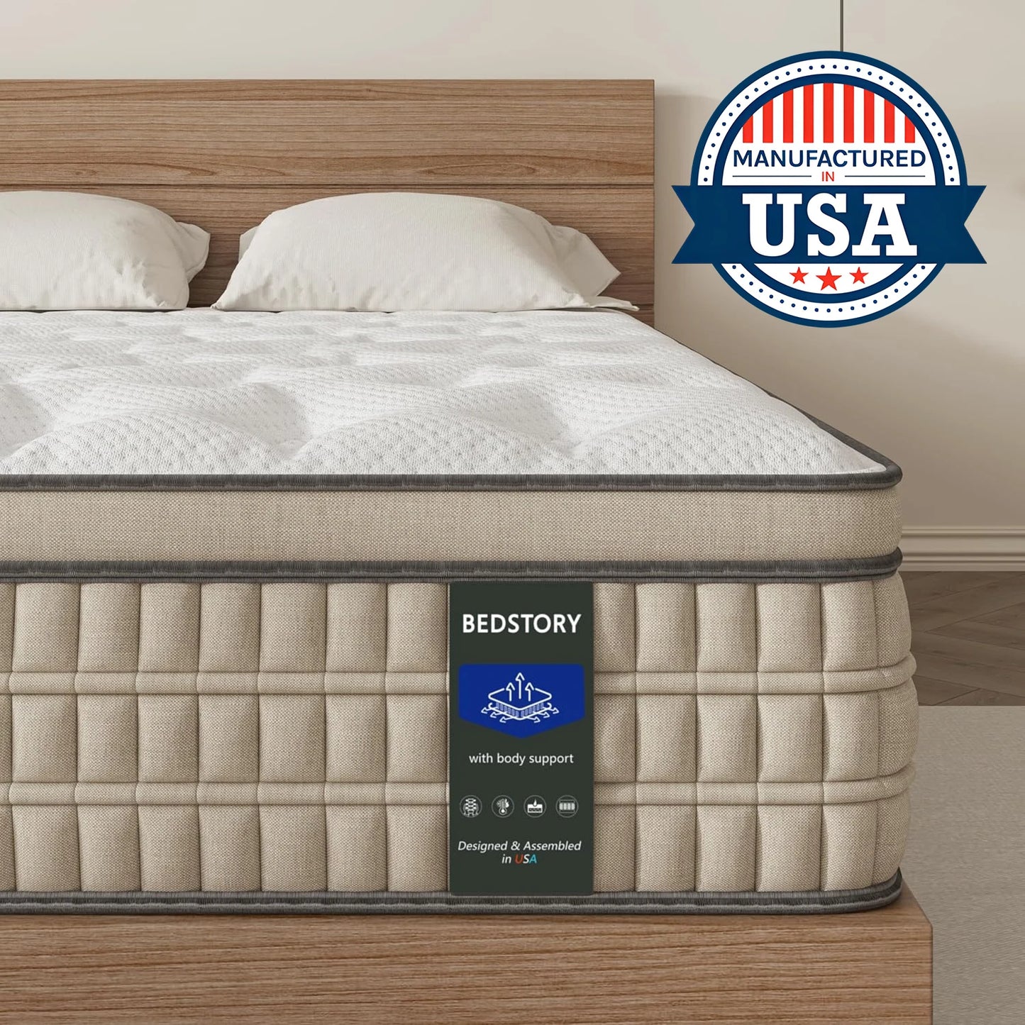 Full/Queen/King Gel Memory Foam Mattress