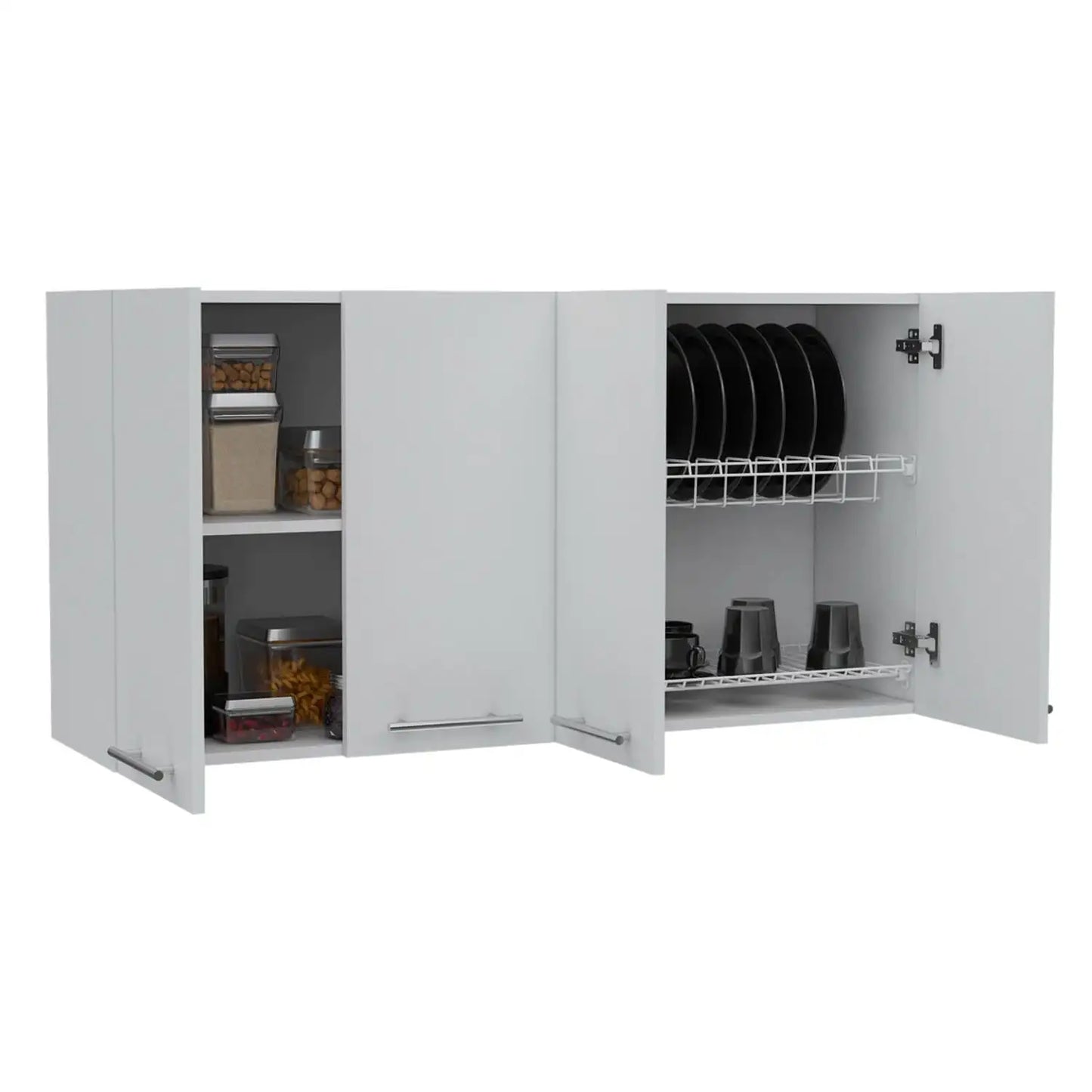 Wall Cabinet , Four Doors, Two Cabinets