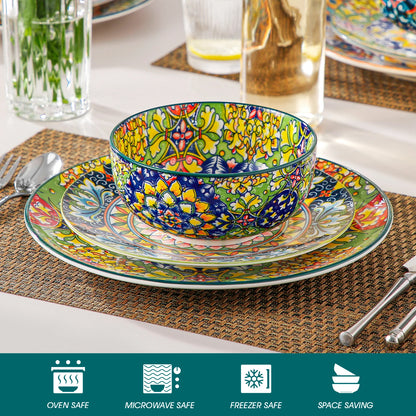 Ceramic Soup Bowls Bohemian Style