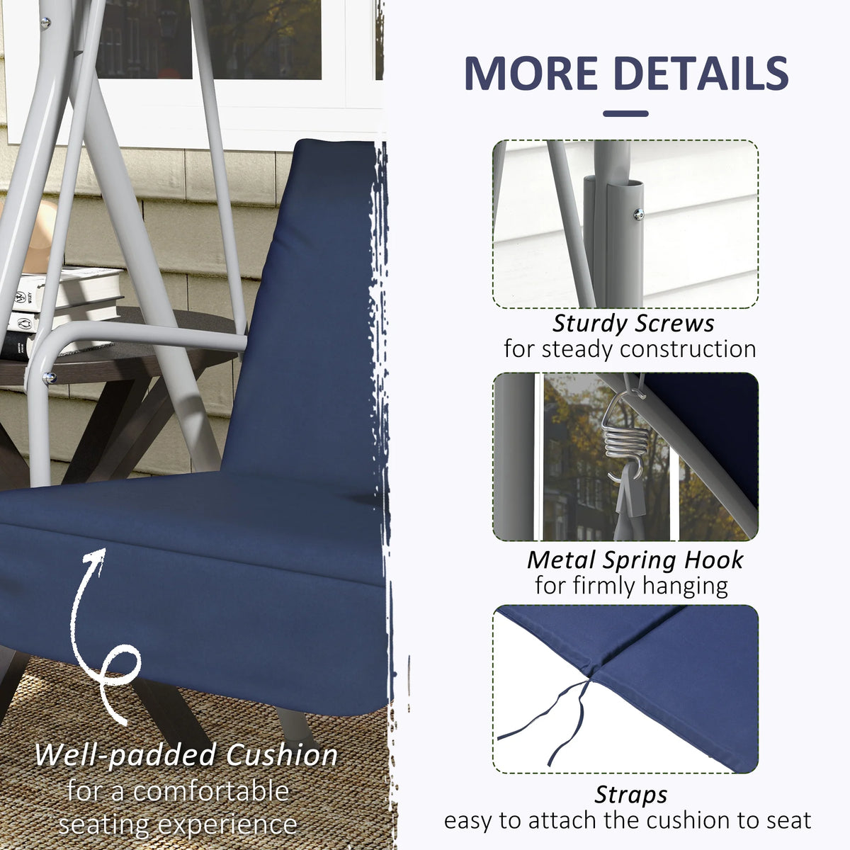 Outdoor Swing Chair Canopy