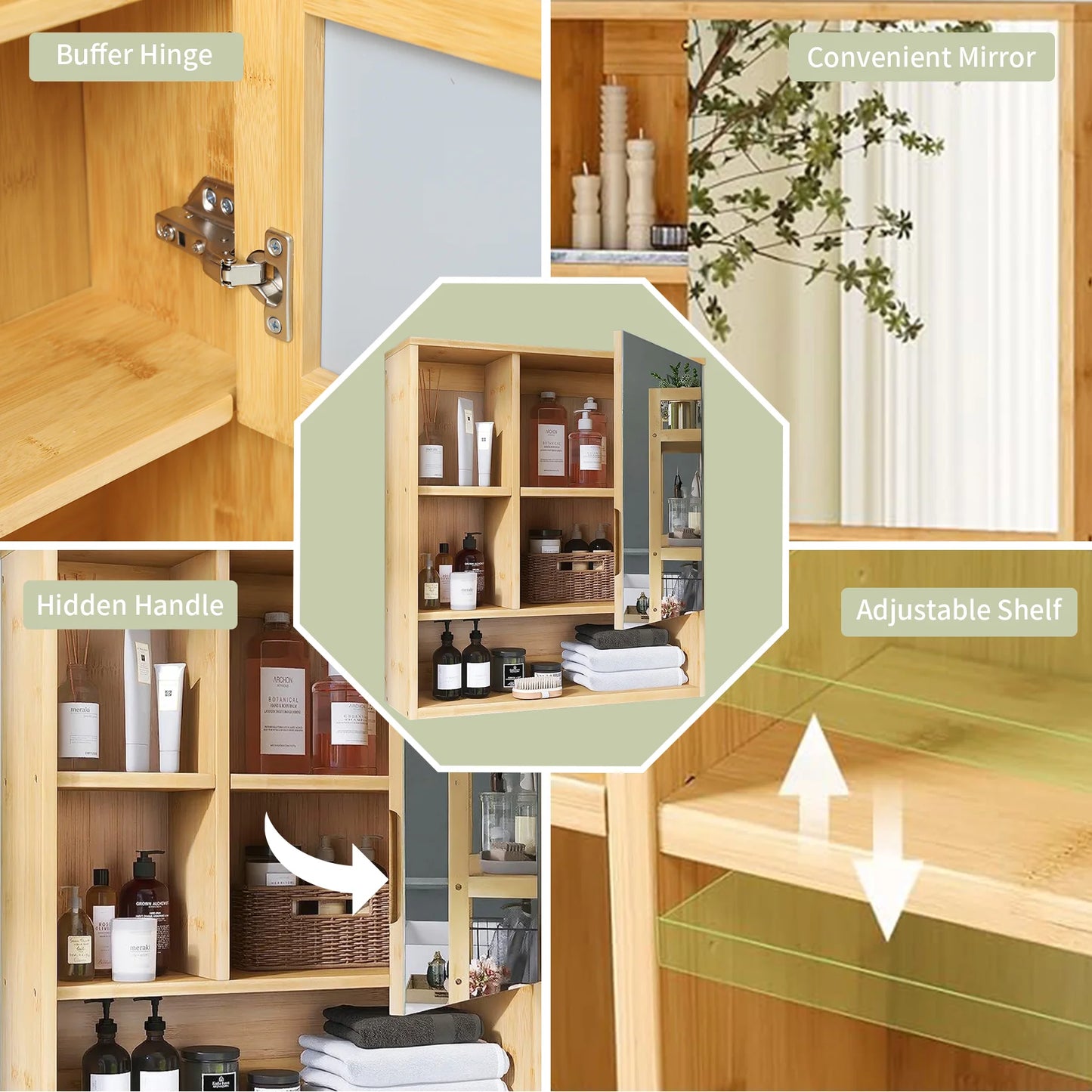 Bathroom Cabinet with Mirror