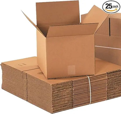 Shipping Boxes, 12 x 12 x 12, 25-Count