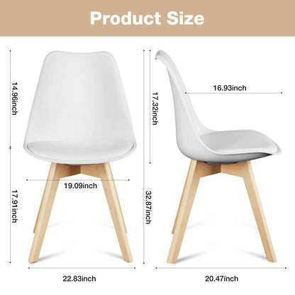 Leather Dining Chairs Set of 4