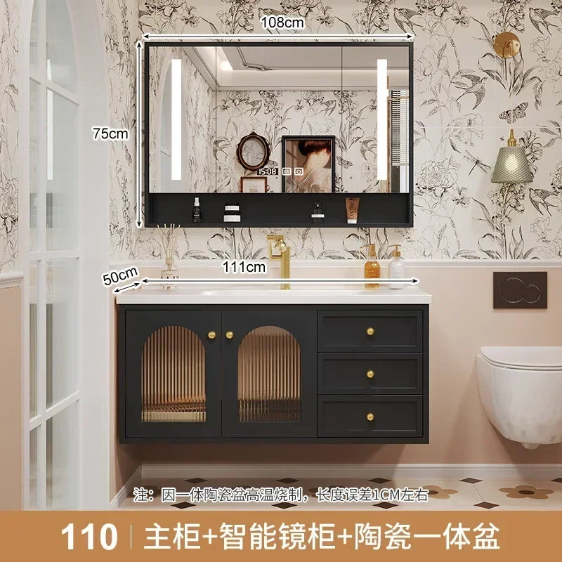 European Retro Washbasin Bathroom Vanity