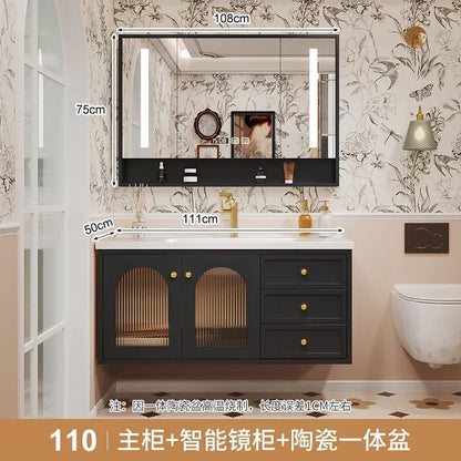 European Retro Washbasin Bathroom Vanity