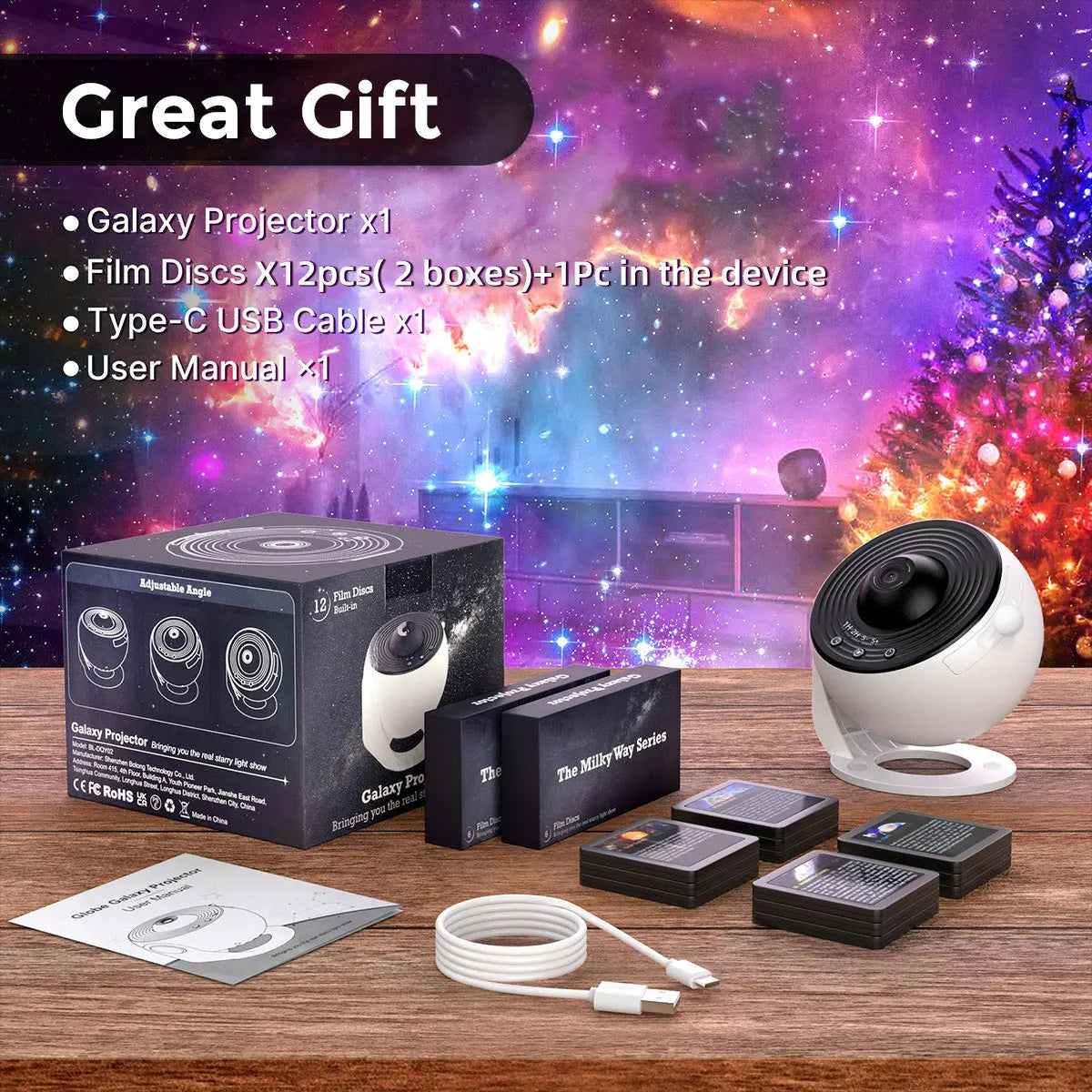 Star Projector Night Light