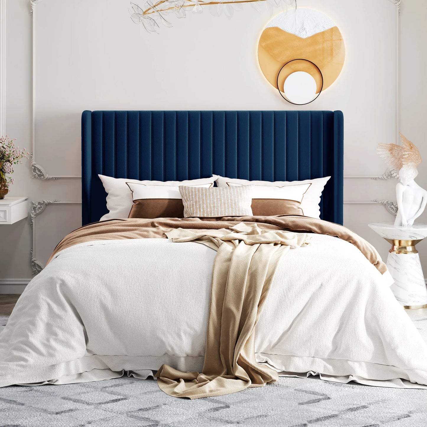 Velvet Upholstered Bed Frame
