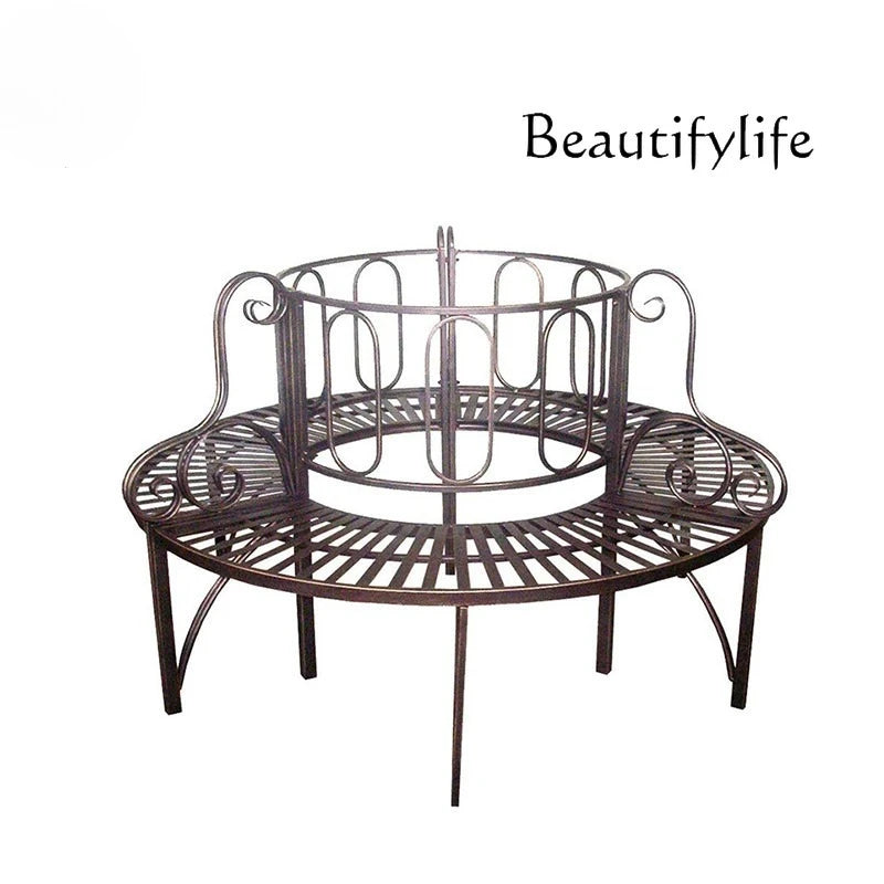 Patio Metal Surround Tree Bench