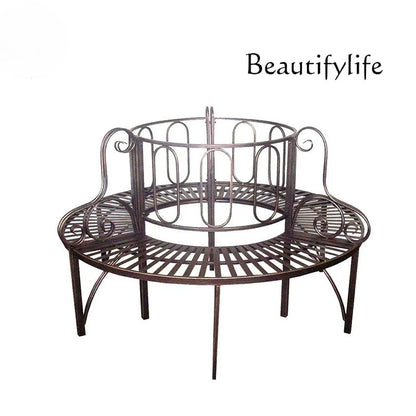 Patio Metal Surround Tree Bench