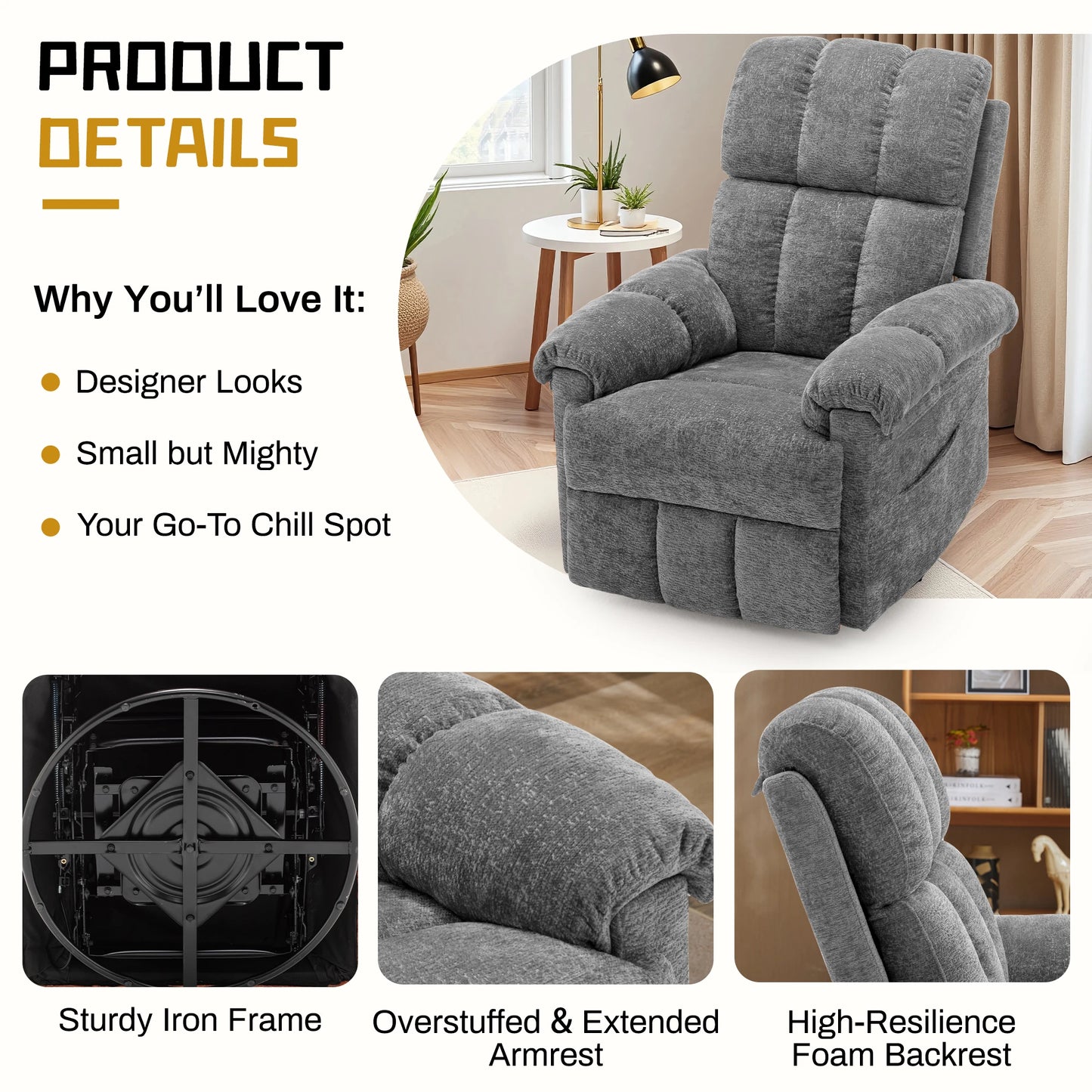 Swivel Rocker Recliner Chair