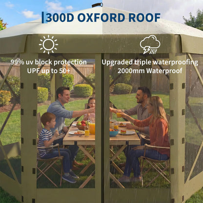 11x11FT Pop Up Gazebo Screen Tent