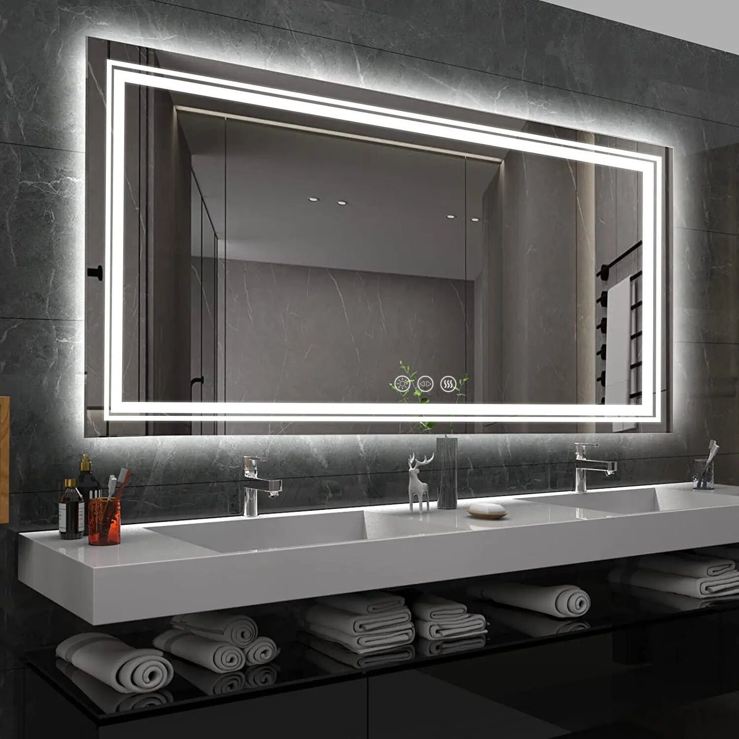 Large Rectangle Bathroom Mirror