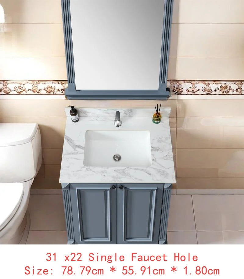 Sintered Stone Undermount Ceramic Sink and Vanity