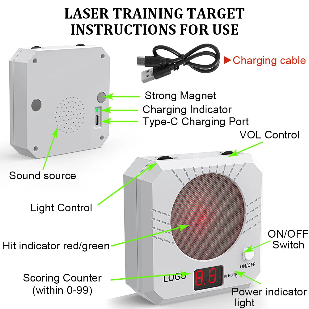 Electronic Scoring Laser Target Shooting Practice