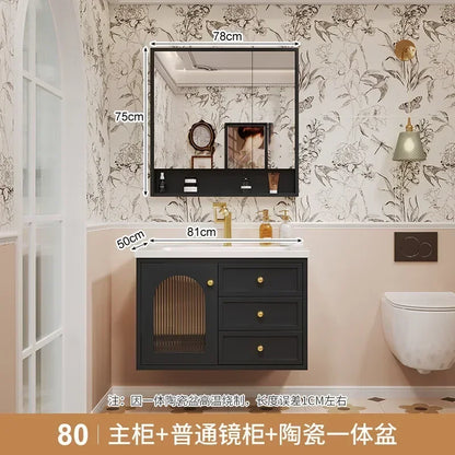 European Retro Washbasin Bathroom Vanity