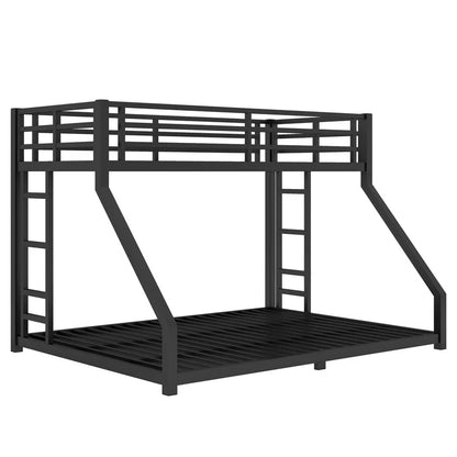 Black Metal Twin XL to Queen Bunk Bed