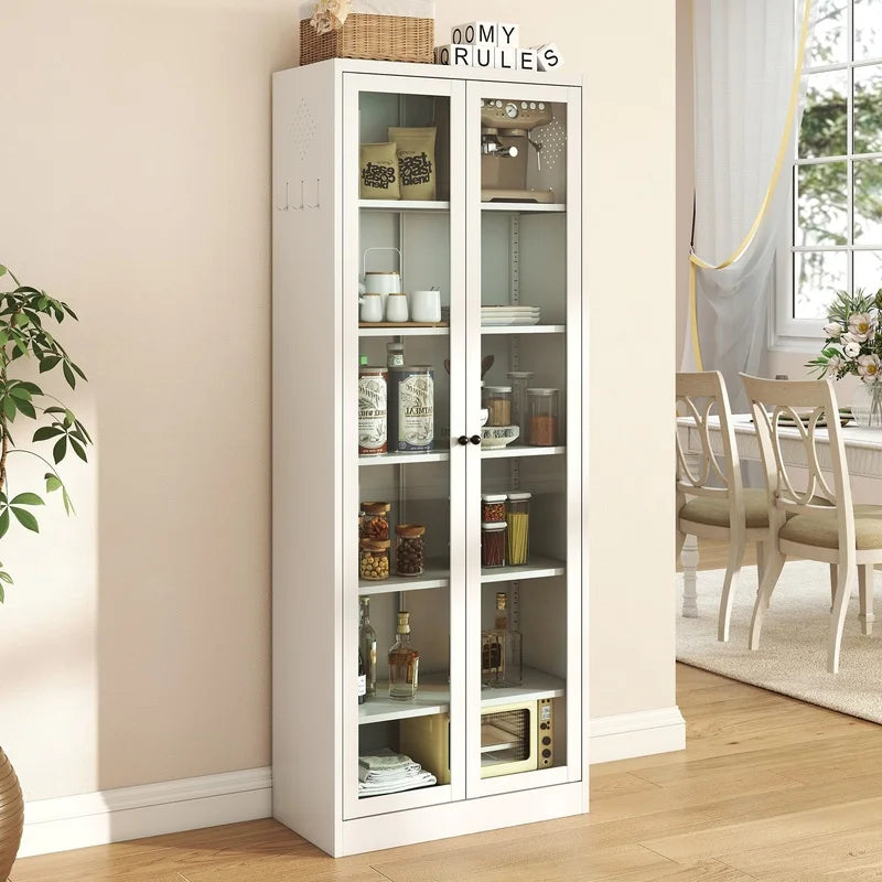 72" Freestanding Kitchen Pantry Cabinet