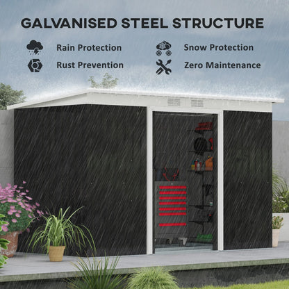 9' X 4' Metal Outdoor Storage Shed