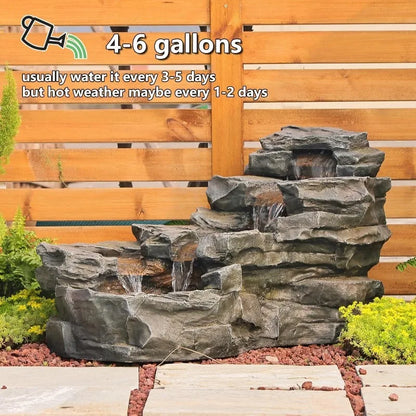 5-Tier Outdoor Water Fountain