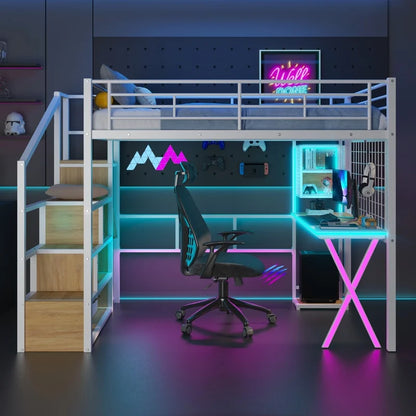 Loft Bed with Desk