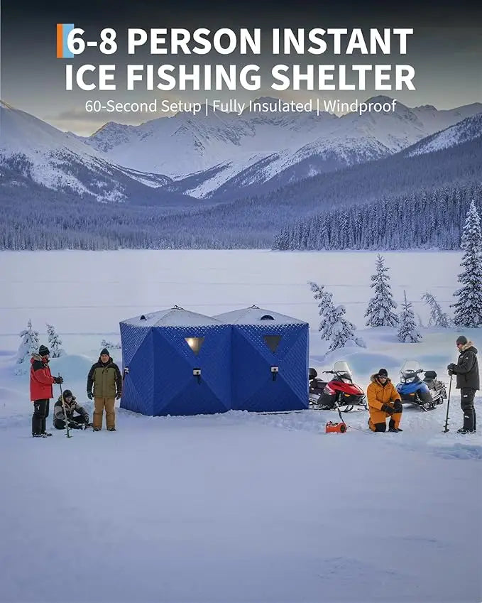 Insulated Pop-Up Ice Fishing Tent