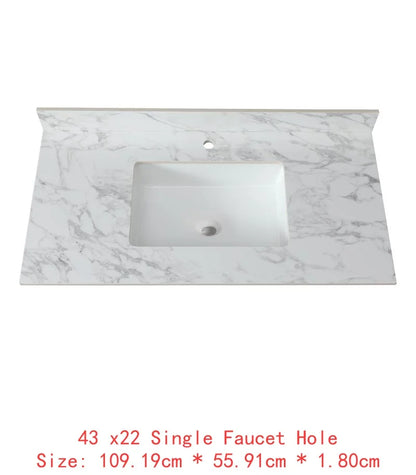 Sintered Stone Undermount Ceramic Sink and Vanity