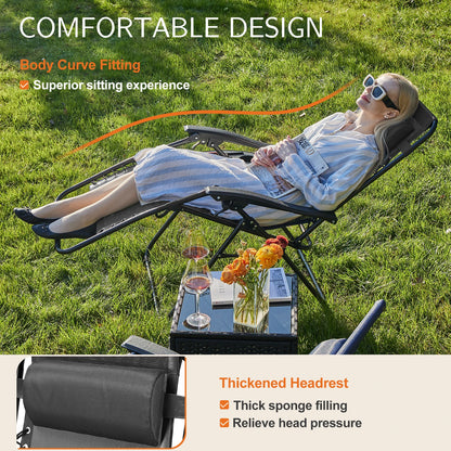 Zero Gravity Lounge Chair, set of 2