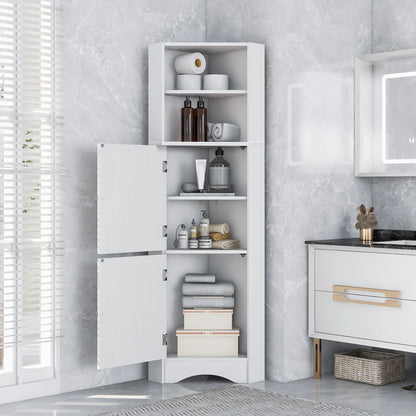 Tall Bathroom Corner Cabinet