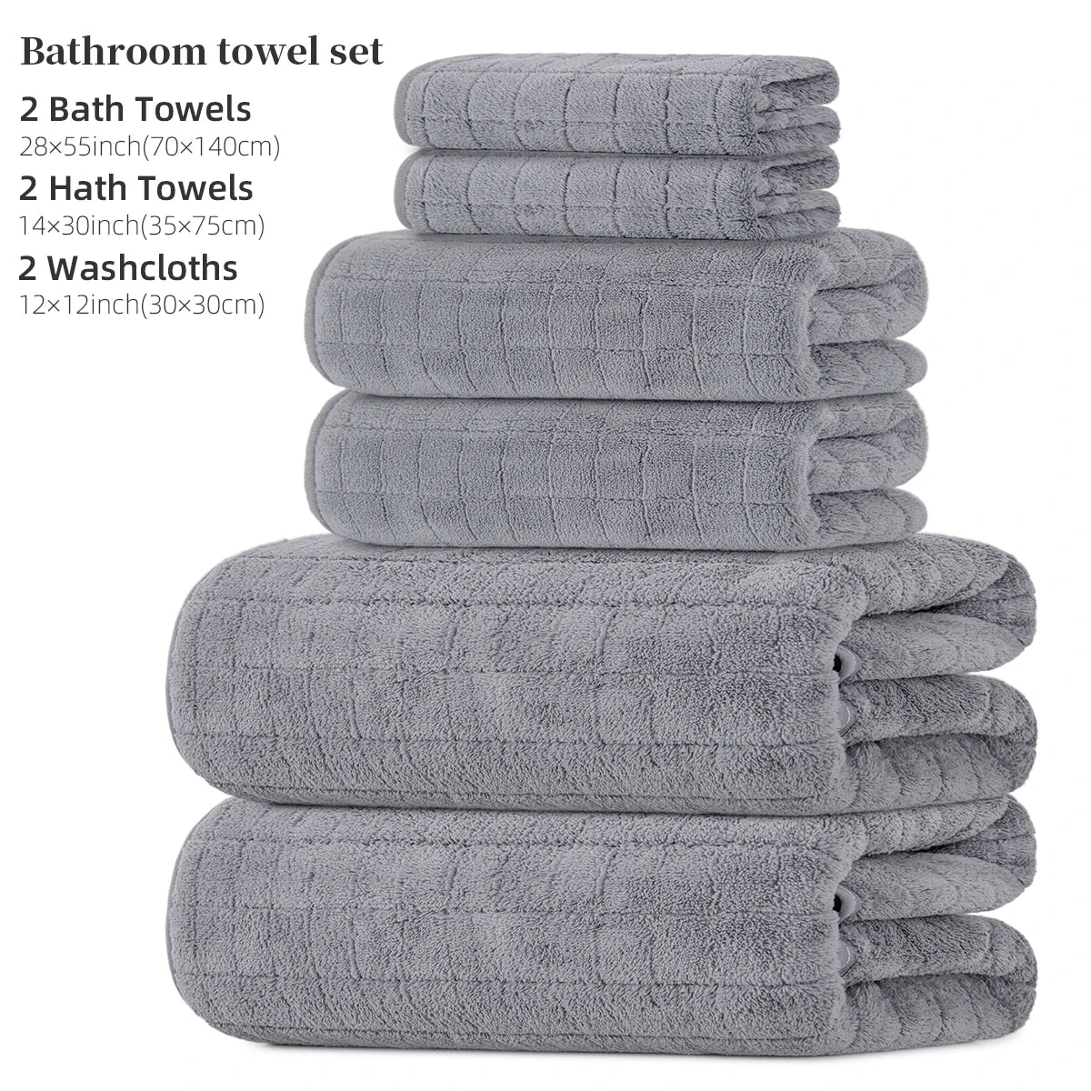 6-Piece Bath Towel Set