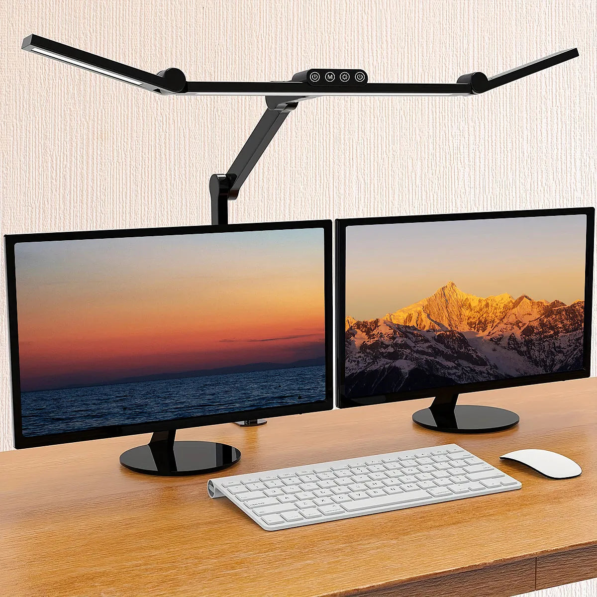 Three-head Desk Lamp, 45-degree Angle Design