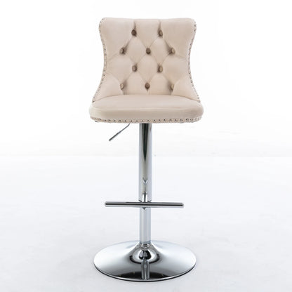 Swivel Velvet Bar Stools