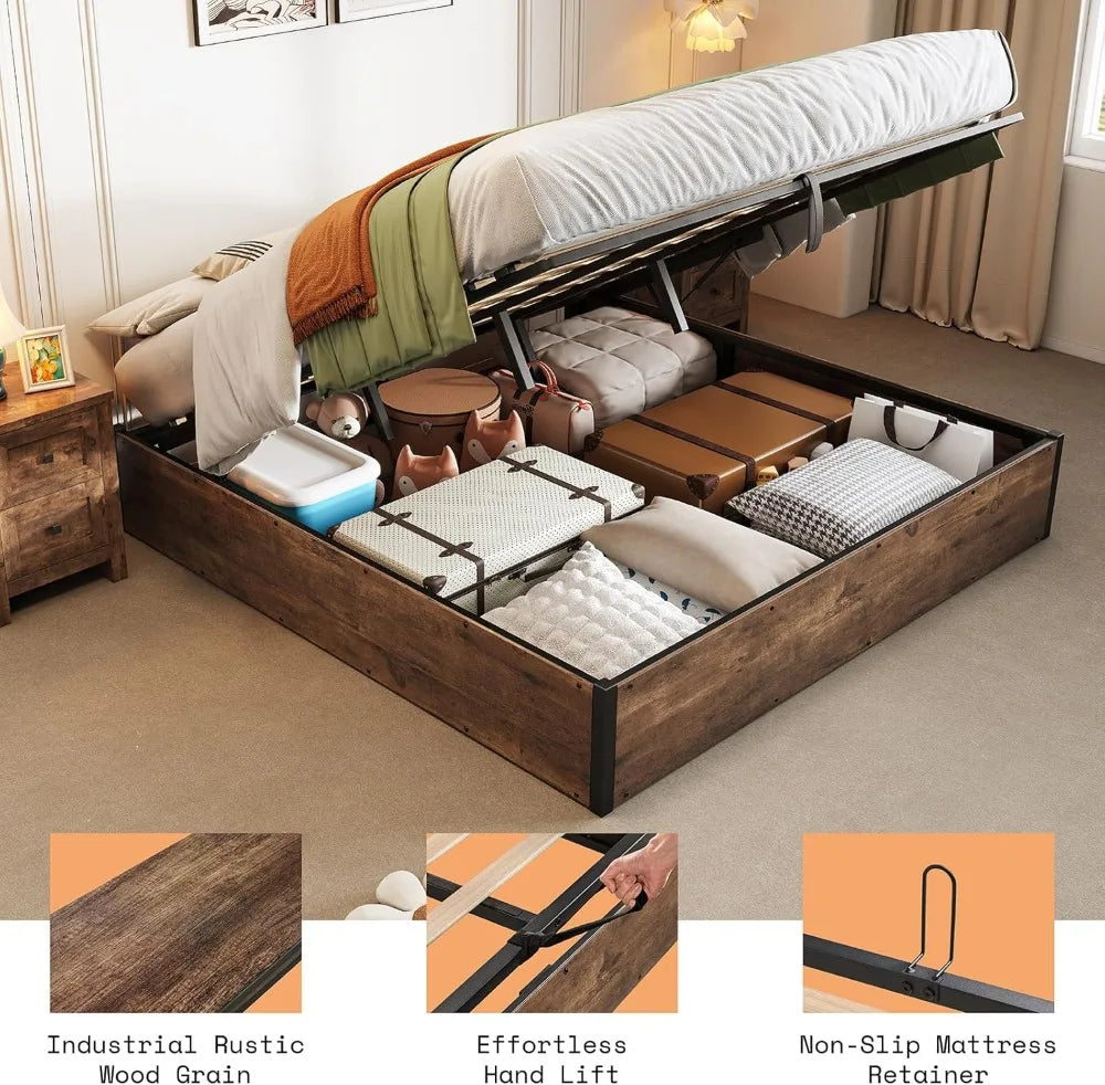 Lift-Up Bed with Storage