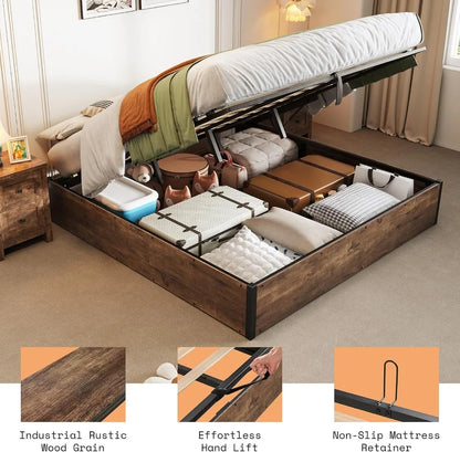 Lift-Up Bed with Storage