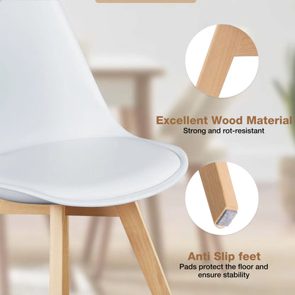 Leather Dining Chairs Set of 4