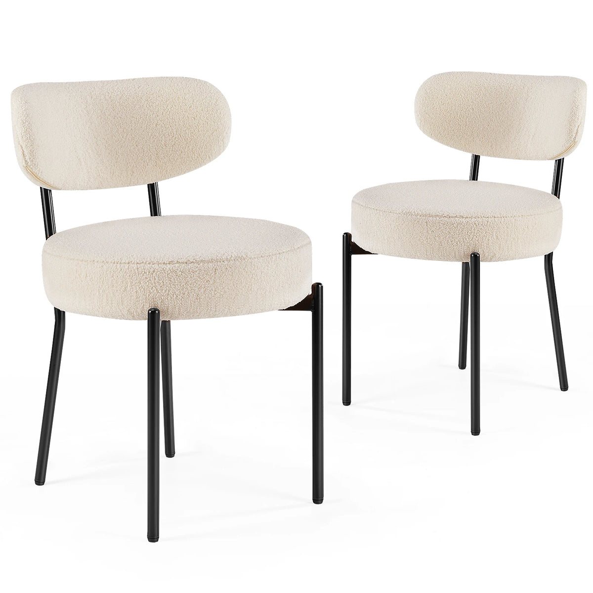 Set of 2  Round Dining Chairs