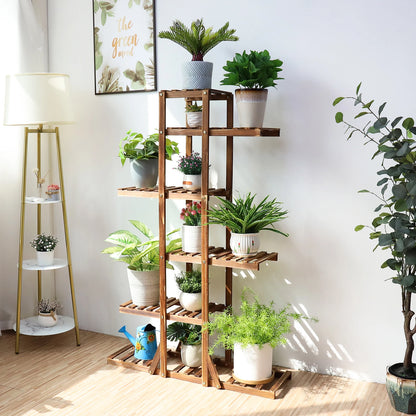 6 Tier Wooden Plant