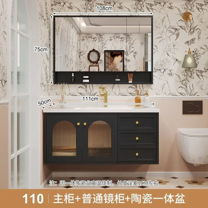 European Retro Washbasin Bathroom Vanity