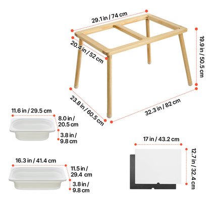Kids Activity Table with Storage Bins
