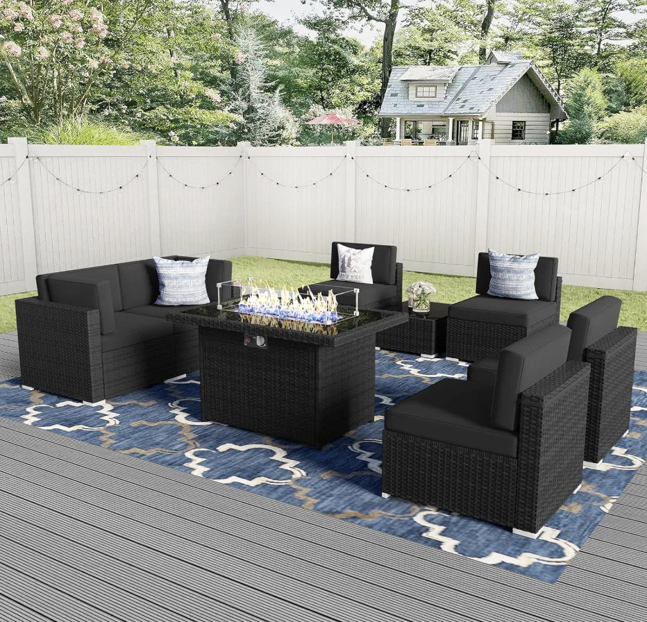 Patio Furniture with 44" Gas Fire Pit
