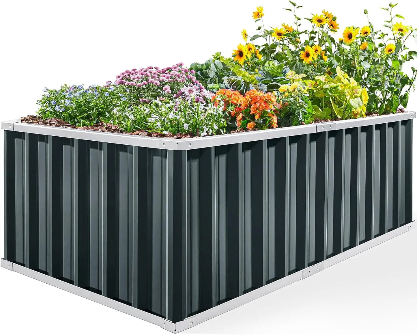 Galvanized Steel Raised Garden Bed