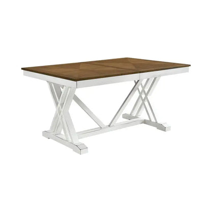7pc Dining Set with Leaf & Side Chairs