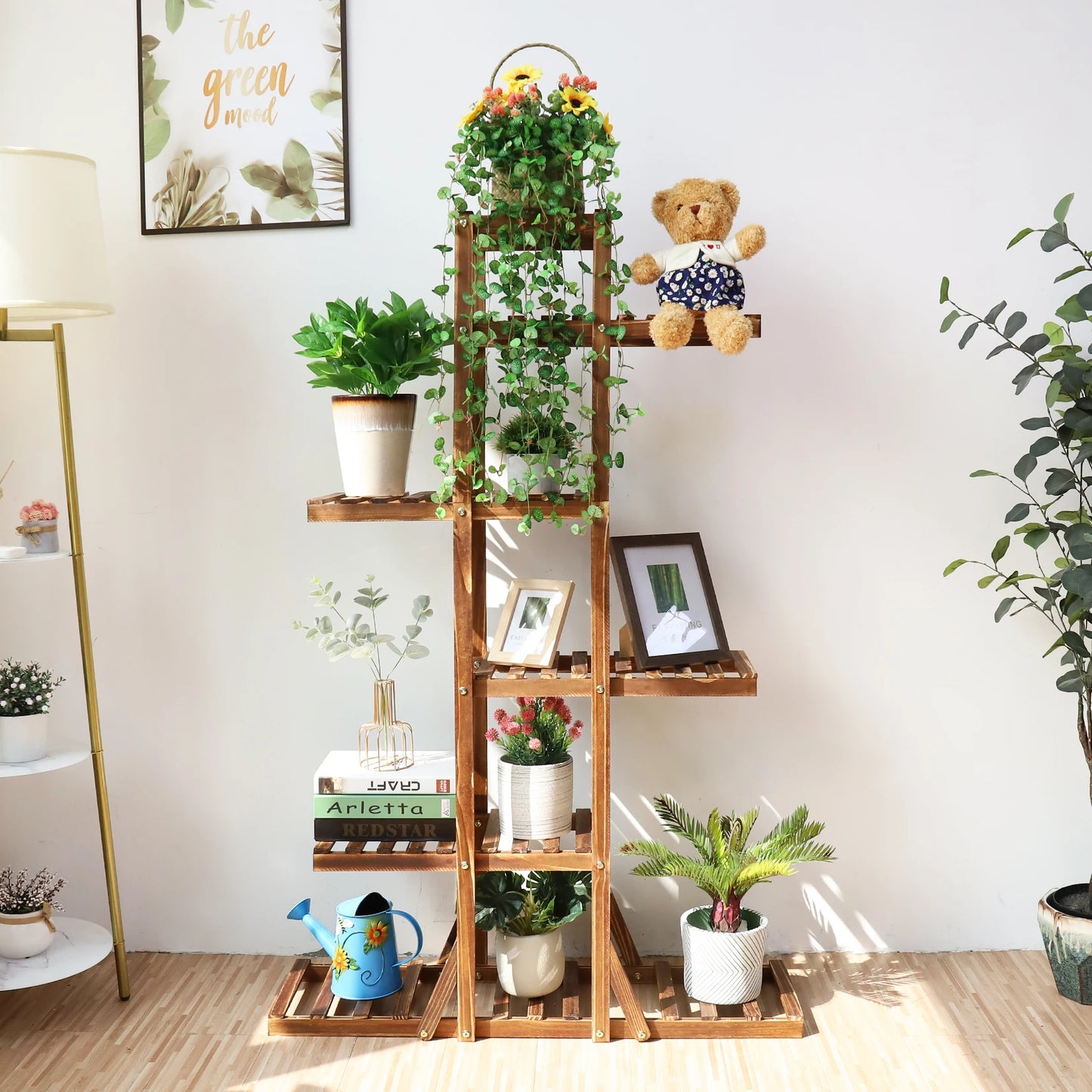 6 Tier Wooden Plant