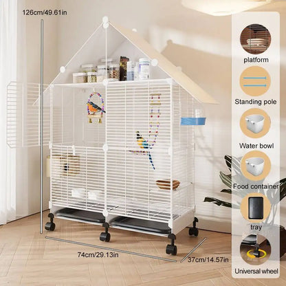 Bird Cage with Wheels