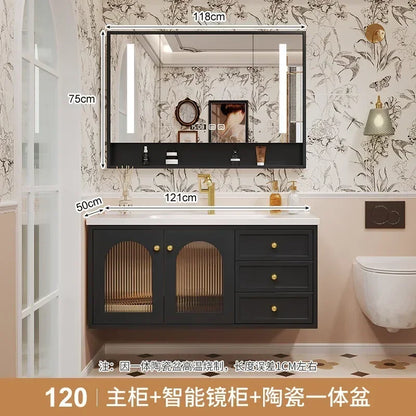 European Retro Washbasin Bathroom Vanity