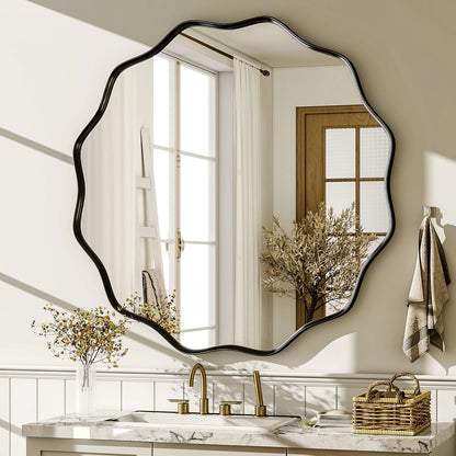 Decorative Wall Mirror with Deep Frame